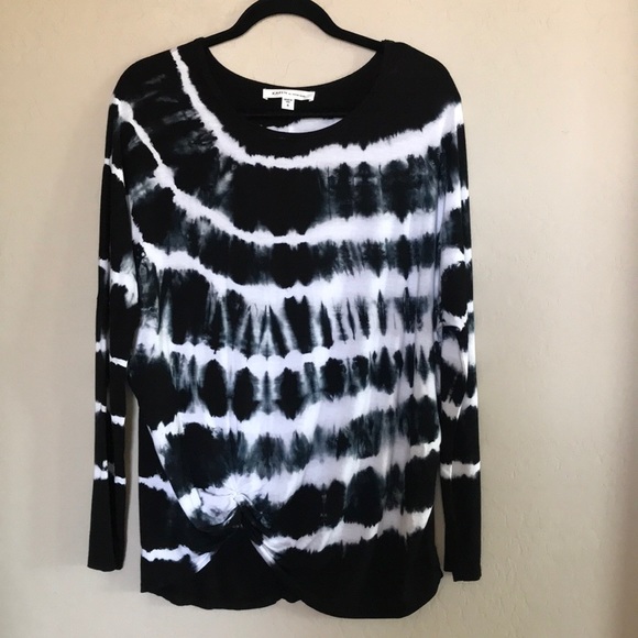 karen by karen kane tie dye tie front blouse Sz S - Picture 1 of 8